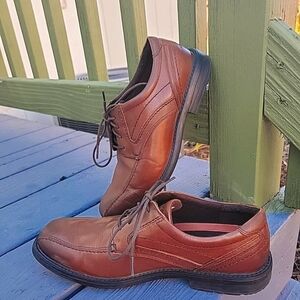 Rockport CH5575 Men's Size 8.5 SL2 Bike Toe Brown Gradient Lace Oxford Shoes
